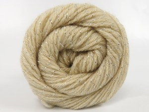 The gauge we given is for 4 mm knitting needles. Fiber Content 75% Premium Acrylic, 5% Metallic Lurex, 20% Merino Wool, Brand Ice Yarns, Dark Cream, fnt2-84602
