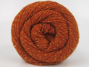 The gauge we given is for 4 mm knitting needles. Fiber Content 75% Premium Acrylic, 5% Metallic Lurex, 20% Merino Wool, Brand Ice Yarns, Dark Gold, fnt2-84607
