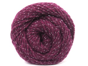 The gauge we given is for 4 mm knitting needles. Fiber Content 75% Premium Acrylic, 5% Metallic Lurex, 20% Merino Wool, Purple, Brand Ice Yarns, fnt2-84611
