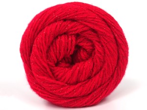 The gauge we given is for 4 mm knitting needles. Fiber Content 75% Premium Acrylic, 5% Metallic Lurex, 20% Merino Wool, Red, Brand Ice Yarns, fnt2-84612