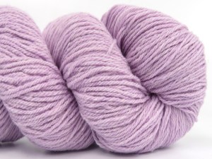 Fiber Content 55% Merino Wool, 45% Organic Cotton, Light Lilac, Brand Ice Yarns, fnt2-84653