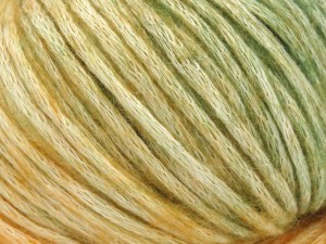 Fiber Content 81% Cotton, 8% Wool, 11% Acrylic, Orange Shades, Brand Ice Yarns, Green Shades, fnt2-84721