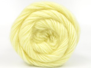 The gauge we given is for 3 mm knitting needles. Fiber Content 75% Premium Acrylic, 25% Wool, Light Yellow, Brand Ice Yarns, fnt2-84754