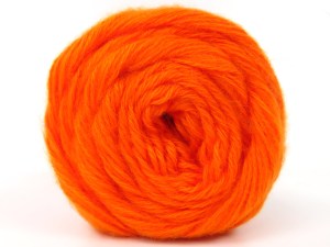 The gauge we given is for 3 mm knitting needles. Fiber Content 75% Premium Acrylic, 25% Wool, Neon Orange, Brand Ice Yarns, fnt2-84758