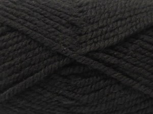 The gauge we given is for 6 mm knitting needles. Fiber Content 50% Wool, 50% Acrylic, Brand Ice Yarns, Black, fnt2-84820
