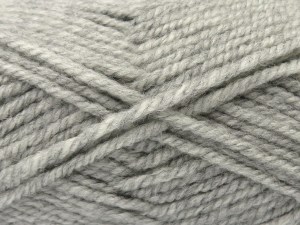 The gauge we given is for 6 mm knitting needles. Fiber Content 50% Wool, 50% Acrylic, Light Grey, Brand Ice Yarns, fnt2-84823