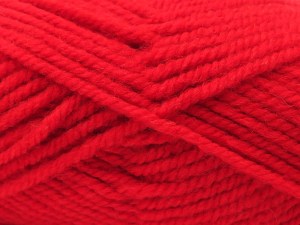 The gauge we given is for 6 mm knitting needles. Fiber Content 50% Wool, 50% Acrylic, Red, Brand Ice Yarns, fnt2-84833