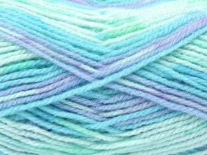 The gauge we given is for 3.5 mm knitting needles. Fiber Content 100% Acrylic, Lilac Shades, Brand Ice Yarns, Green Shades, Blue Shades, fnt2-84902