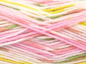 The gauge we given is for 3.5 mm knitting needles. Fiber Content 100% Acrylic, Yellow, White, Pink Shades, Brand Ice Yarns, Green, Brown, fnt2-84910