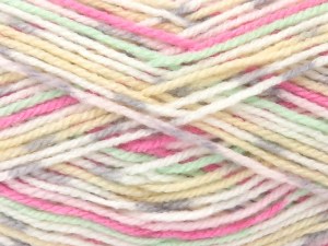 The gauge we given is for 3.5 mm knitting needles. Fiber Content 100% Acrylic, White, Pink, Brand Ice Yarns, Grey, Green, Cream, fnt2-84911
