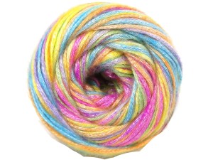 Fiber Content 56% Polyester, 44% Acrylic, Rainbow, Brand Ice Yarns, fnt2-84922