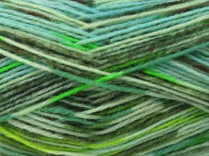 The gauge we given is for 3 mm knitting needles. Fiber Content 75% Superwash Wool, 25% Polyamide, Turquoise Shades, Brand Ice Yarns, Green Shades, Brown Shades, fnt2-84942