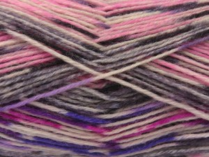 The gauge we given is for 3 mm knitting needles. Fiber Content 75% Superwash Wool, 25% Polyamide, Purple Shades, Pink Shades, Brand Ice Yarns, Grey Shades, fnt2-84943
