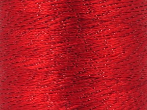 Fiber Content 91% Polyester, 9% Metallic Lurex, Red, Brand Ice Yarns, fnt2-84951