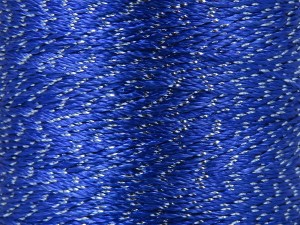 Fiber Content 91% Polyester, 9% Metallic Lurex, Silver, Brand Ice Yarns, Blue, fnt2-84956