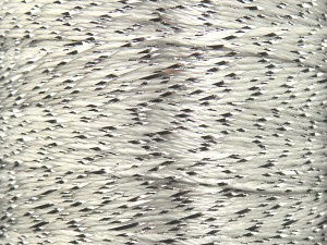 Fiber Content 91% Polyester, 9% Metallic Lurex, White, Silver, Brand Ice Yarns, fnt2-84967