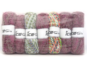 Self Striping Yarns In this list; you see most recent 50 mixed lots. <br> To see all <a href=&amp/mixed_lots/o/4#list&amp>CLICK HERE</a> (Old ones have much better deals)<hr> Brand Ice Yarns, fnt2-84988