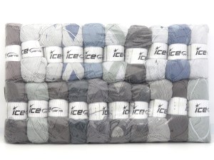 Self Striping Yarns In this list; you see most recent 50 mixed lots. <br> To see all <a href=&amp/mixed_lots/o/4#list&amp>CLICK HERE</a> (Old ones have much better deals)<hr> Brand Ice Yarns, fnt2-84997