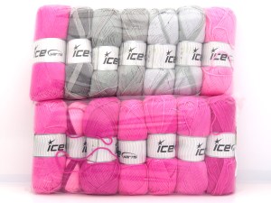 Self Striping Yarns In this list; you see most recent 50 mixed lots. <br> To see all <a href=&amp/mixed_lots/o/4#list&amp>CLICK HERE</a> (Old ones have much better deals)<hr> Brand Ice Yarns, fnt2-85001