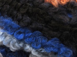 Fiber Content 72% Acrylic, 3% Polyester, 25% Wool, Salmon, Brand Ice Yarns, Blue Shades, Black, fnt2-85006