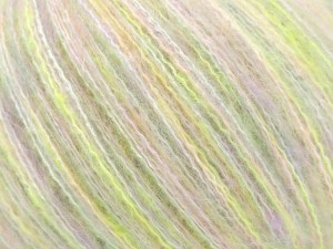 Fiber Content 75% Acrylic, 15% Polyester, 10% Wool, Light Salmon, Light Lilac, Brand Ice Yarns, Green Shades, fnt2-85071