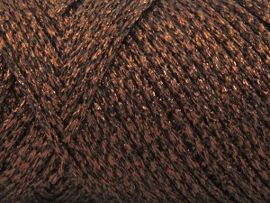 Fiber Content 100% Metallic Lurex, Brand Ice Yarns, Brown, Yarn Thickness 4 Medium Worsted, Afghan, Aran, fnt2-85085