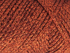 Fiber Content 100% Metallic Lurex, Brand Ice Yarns, Copper, Yarn Thickness 4 Medium Worsted, Afghan, Aran, fnt2-85086