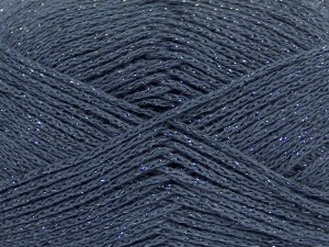 Fiber Content 88% Cotton, 12% Metallic Lurex, Brand Ice Yarns, Dark Grey, fnt2-85093