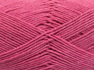 The gauge we given is for 4 mm knitting needles. Fiber Content 50% Acrylic, 50% Cotton, Brand Ice Yarns, Candy Pink, fnt2-85104