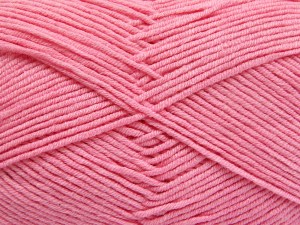 The gauge we given is for 4 mm knitting needles. Fiber Content 50% Acrylic, 50% Cotton, Brand Ice Yarns, Baby Pink, fnt2-85105