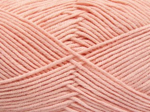 The gauge we given is for 4 mm knitting needles. Fiber Content 50% Acrylic, 50% Cotton, Light Pink, Brand Ice Yarns, fnt2-85106