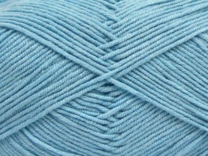 The gauge we given is for 4 mm knitting needles. Fiber Content 50% Acrylic, 50% Cotton, Brand Ice Yarns, Baby Blue, fnt2-85107