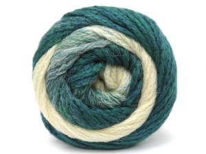 Fiber Content 80% Acrylic, 10% Wool, 10% Polyamide, White, Teal, Brand Ice Yarns, Green, fnt2-85163