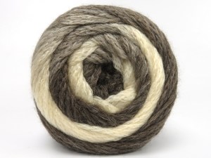 Fiber Content 80% Acrylic, 10% Wool, 10% Polyamide, Brand Ice Yarns, Cream, Brown Shades, fnt2-85166