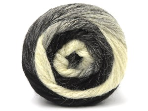 Fiber Content 80% Acrylic, 10% Polyamide, 10% Wool, Brand Ice Yarns, Grey, Cream, Black, fnt2-85167