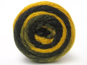 Fiber Content 80% Acrylic, 10% Wool, 10% Polyamide, Brand Ice Yarns, Gold, Black, fnt2-85170