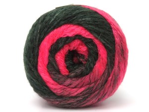 Fiber Content 80% Acrylic, 10% Wool, 10% Polyamide, Pink Shades, Brand Ice Yarns, Green, fnt2-85178