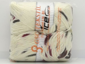 Mixed Lot Multicolor TubeWool Bulky Spots Yarns