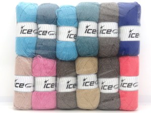 Mixed Lot Multicolor Summer Yarns