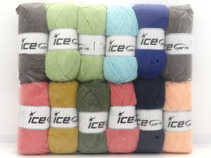 Mixed Lot Multicolor Summer Yarns