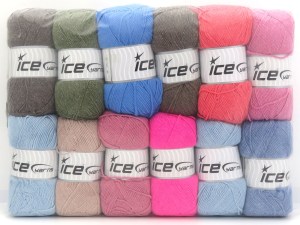 Mixed Lot Multicolor Summer Yarns