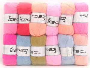 Mixed Lot Multicolor Plain Yarns