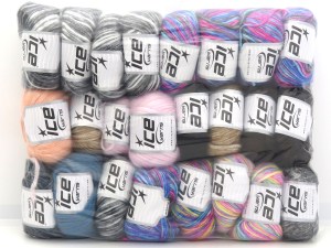 Mixed Lot Multicolor Picasso Yarns