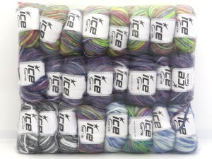 Mixed Lot Multicolor Picasso Yarns