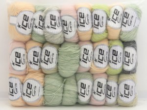 Mixed Lot Multicolor Bella Cotton Yarns