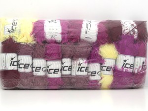Mixed Lot Multicolor Eyelash Yarns