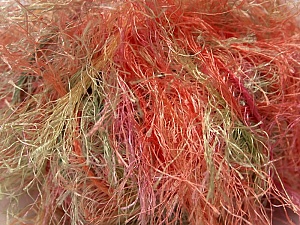 Long Eyelash Orange, Green, Pink