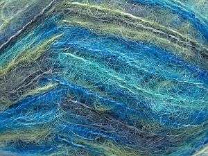 Mohair Classic Grey, Blue, Green