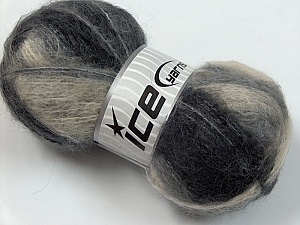 Mohair Classic Black, White