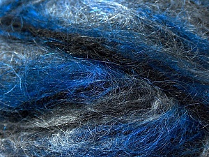 Mohair Classic Black, Blue, Grey